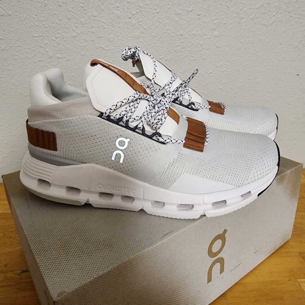 •BRAND NEW• Womens White/Pearl CloudNova shoes size 8.5